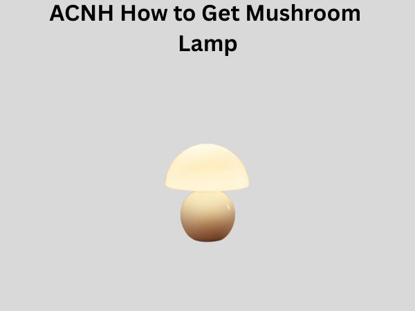 ACNH How to Get Mushroom Lamp