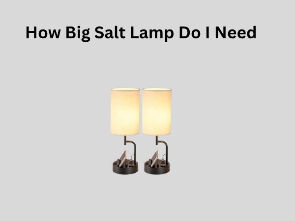 How Big Salt Lamp Do I Need