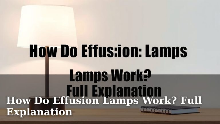 How Do Effusion Lamps Work? Full Explanation