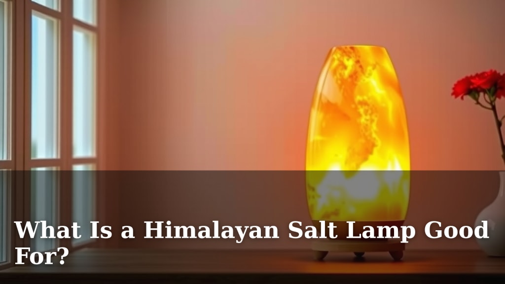 What Is a Himalayan Salt Lamp Good For?
