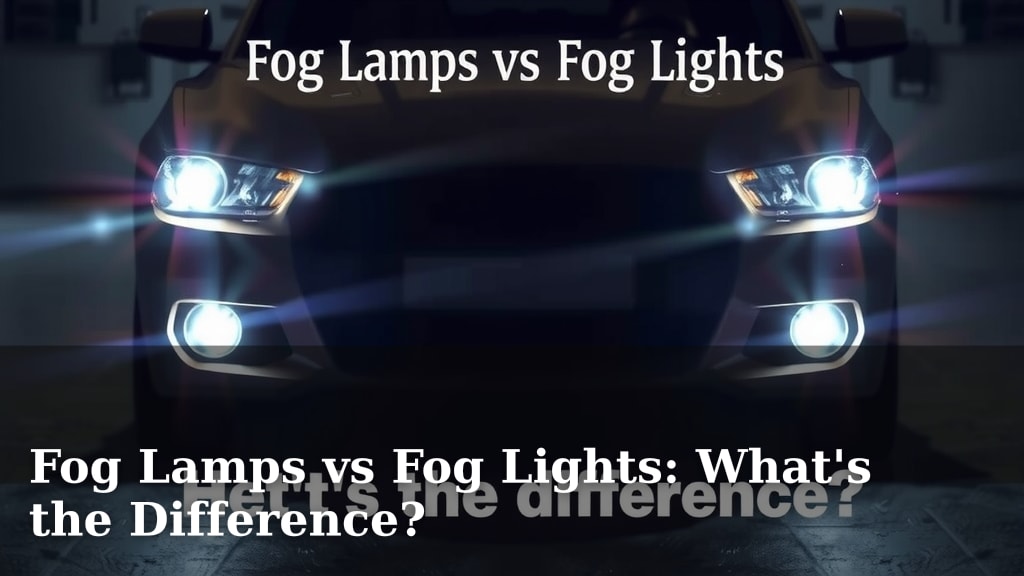 Fog Lamps vs Fog Lights: What's the Difference?