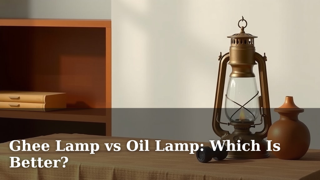 Ghee Lamp vs Oil Lamp: Which Is Better?