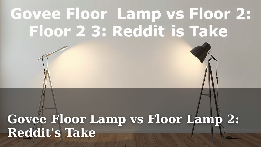 Govee Floor Lamp vs Floor Lamp 2: Reddit's Take