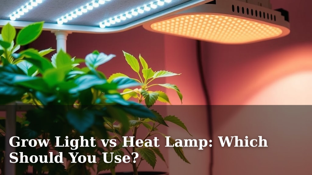 Grow Light vs Heat Lamp: Which Should You Use?