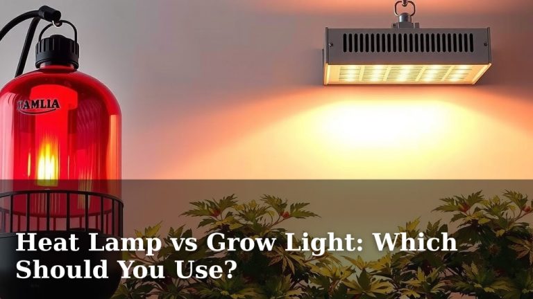 Heat Lamp vs Grow Light: Which Should You Use?
