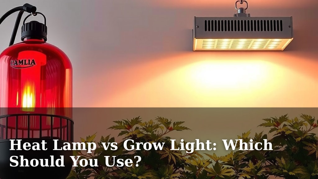 Heat Lamp vs Grow Light: Which Should You Use?