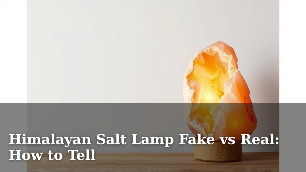 Himalayan Salt Lamp Fake vs Real: How to Tell