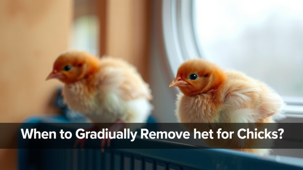 When to Gradually Remove Heat for Chicks