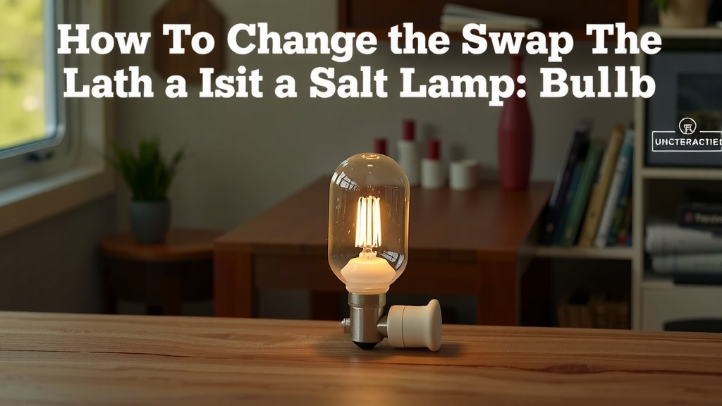Your Guide to Swapping Out a Salt Lamp Bulb