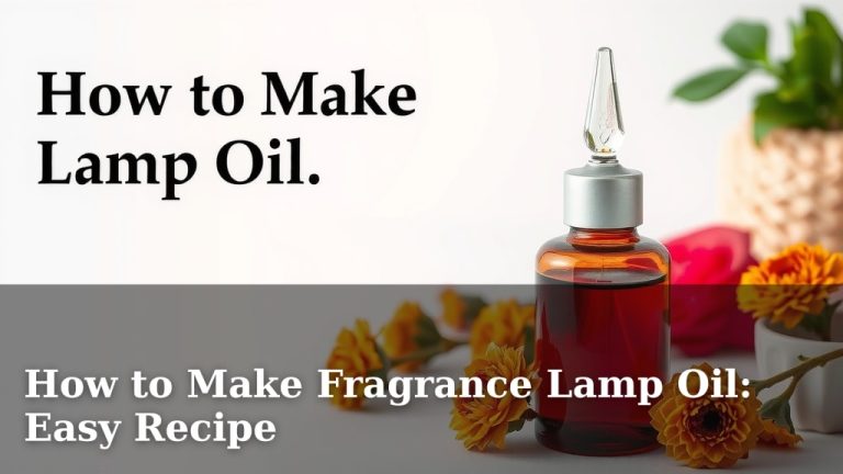 How to Make Fragrance Lamp Oil: Easy Recipe