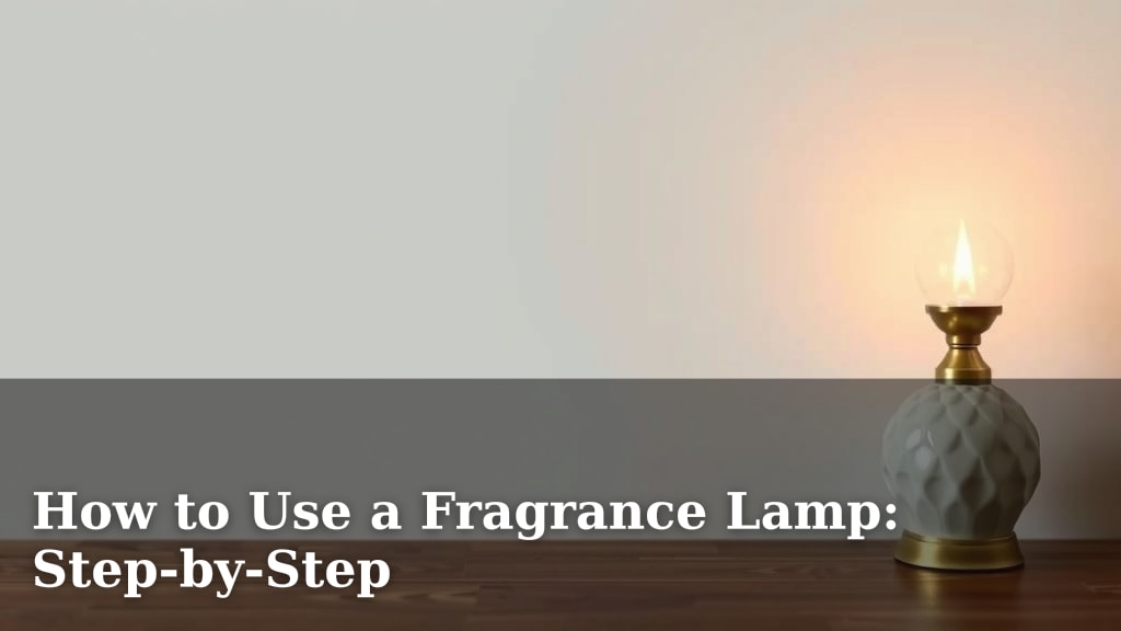 How to Use a Fragrance Lamp: Step-by-Step
