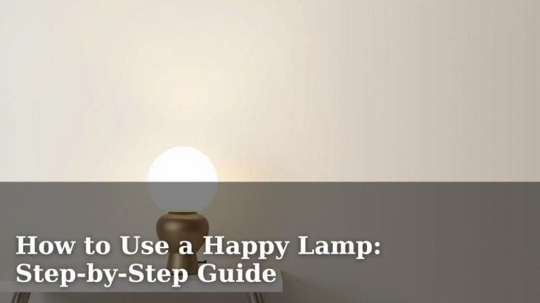 How to Use a Happy Lamp: Step-by-Step Guide