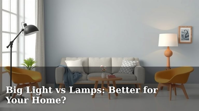 Big Light vs Lamps: Better for Your Home?