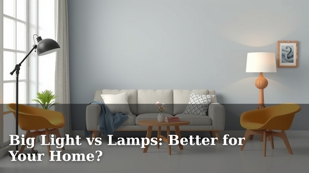 Big Light vs Lamps: Better for Your Home?