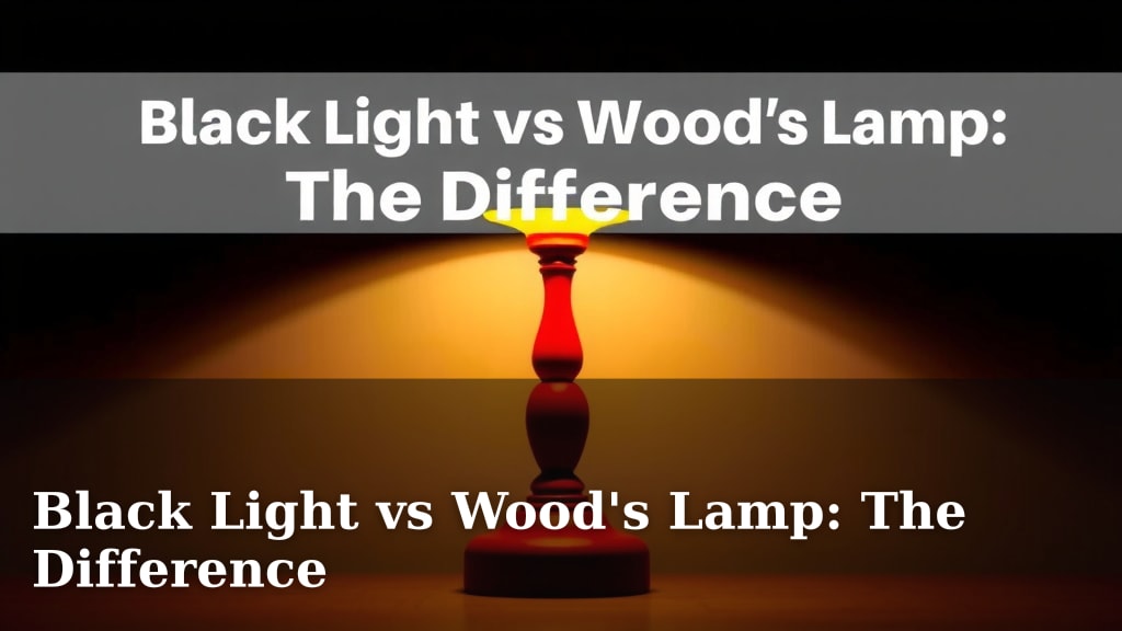 Black Light vs Wood's Lamp: The Difference