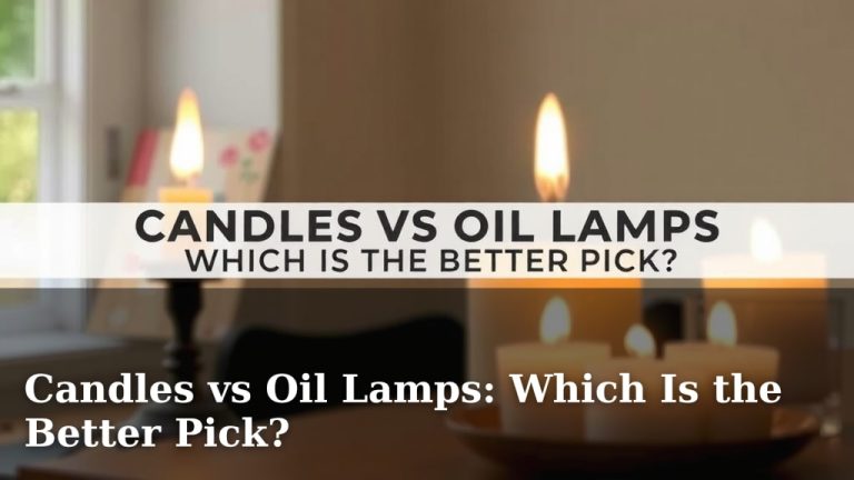 Candles vs Oil Lamps: Which Is the Better Pick?