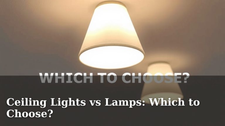 Ceiling Lights vs Lamps: Which to Choose?