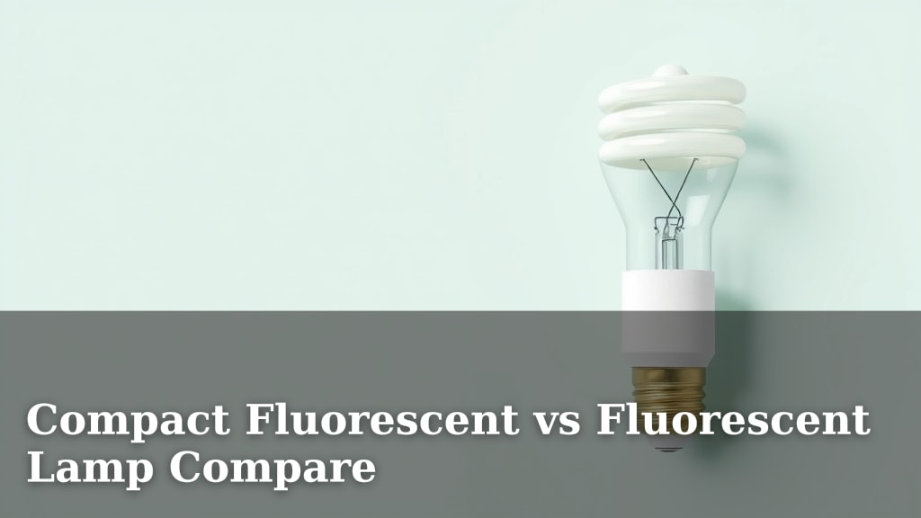 Compact Fluorescent vs Fluorescent Lamp Compare