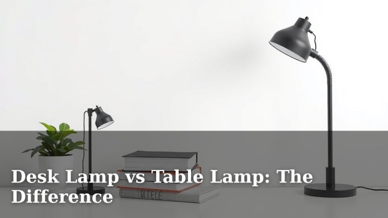 Desk Lamp vs Table Lamp: The Difference