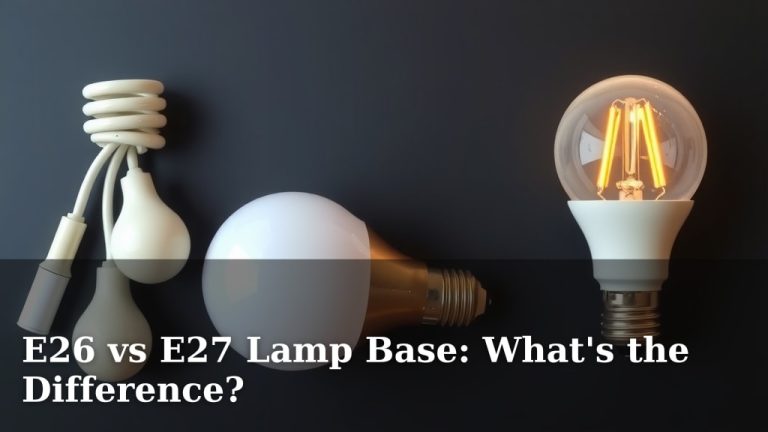 E26 vs E27 Lamp Base: What's the Difference?