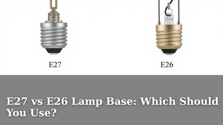 E27 vs E26 Lamp Base: Which Should You Use?