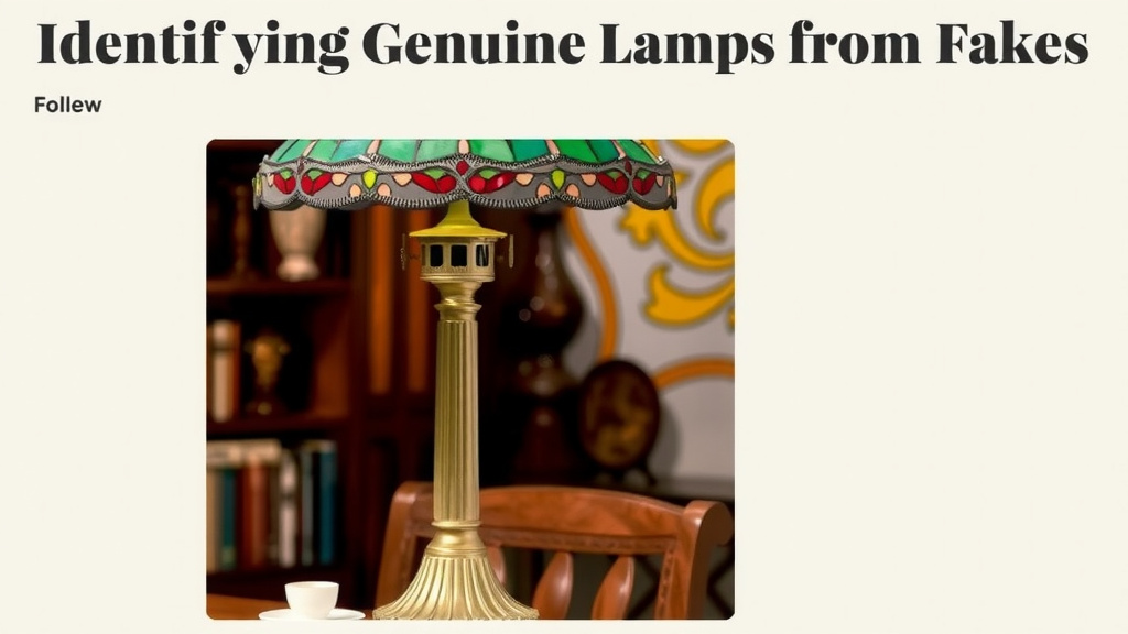 Identifying Genuine Tiffany Lamps from Fakes: A Closer Look