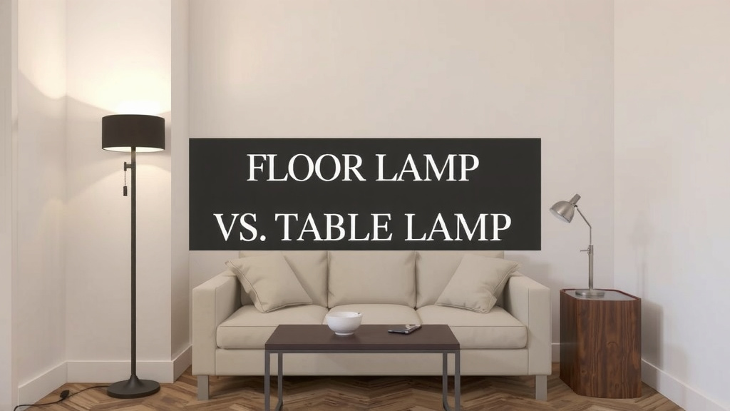 Floor Lamp vs. Table Lamp: Making the Right Choice for Your Home