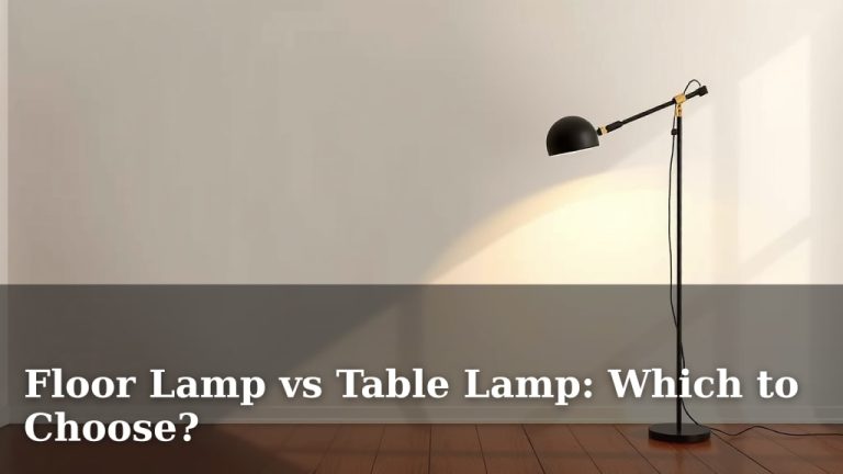 Floor Lamp vs Table Lamp: Which to Choose?
