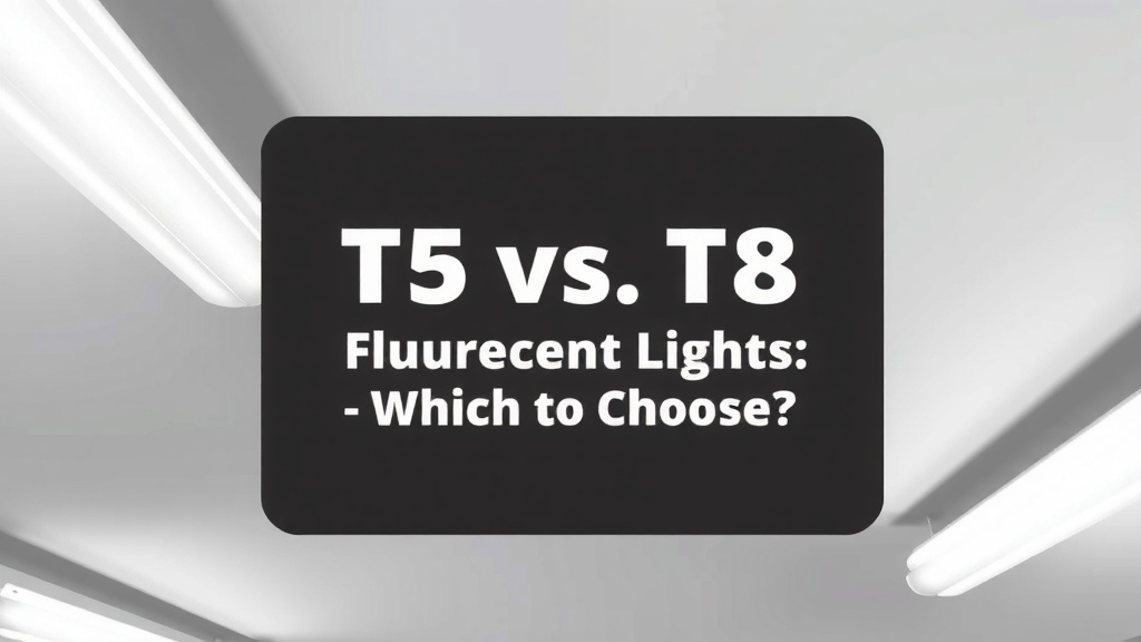 T5 vs. T8 Fluorescent Lights: Making the Right Choice