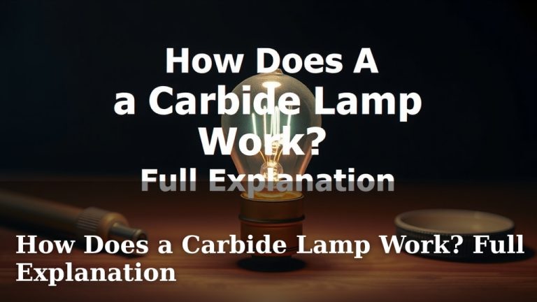 How Does a Carbide Lamp Work? Full Explanation