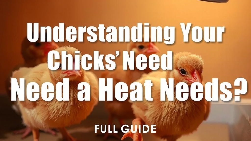 Understanding Your Chicks' Heat Needs
