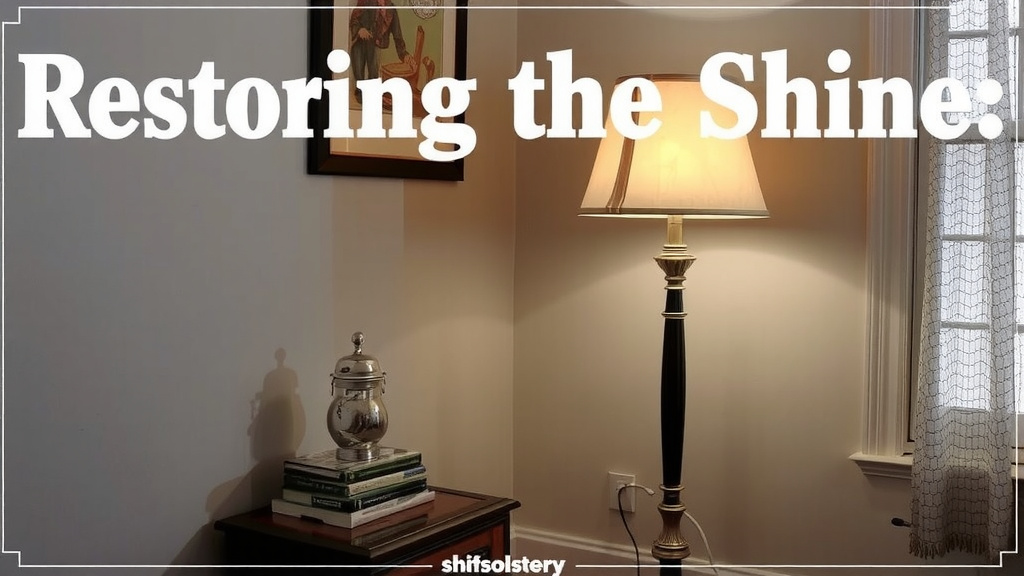 Restoring the Shine: Your Guide to Cleaning Patina From an Old Floor Lamp