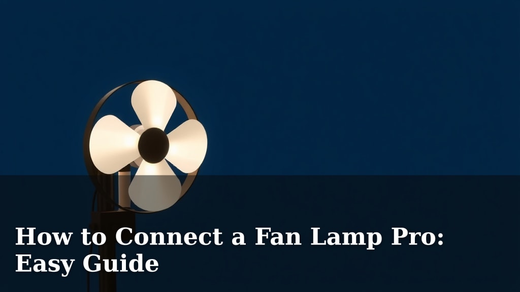 How to Connect a Fan Lamp Pro: Easy Guide