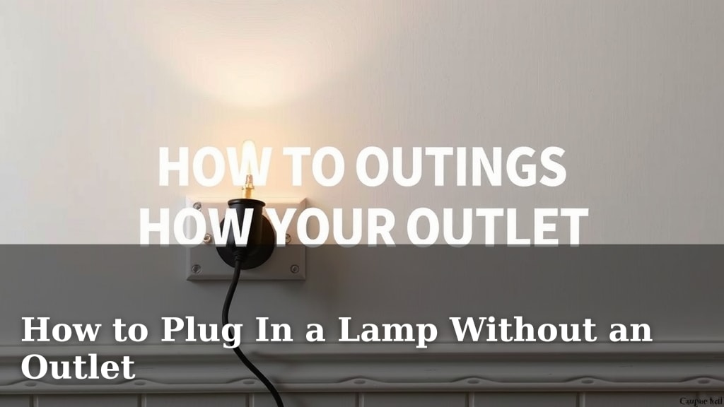 How to Plug In a Lamp Without an Outlet