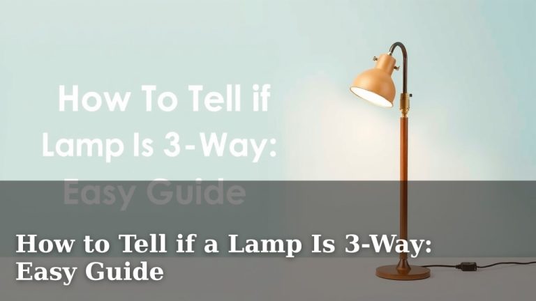 How to Tell if a Lamp Is 3-Way: Easy Guide