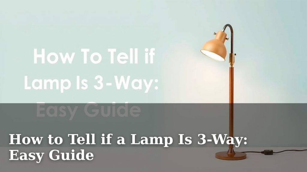How to Tell if a Lamp Is 3-Way: Easy Guide