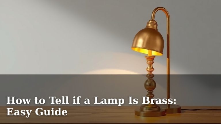 How to Tell if a Lamp Is Brass: Easy Guide