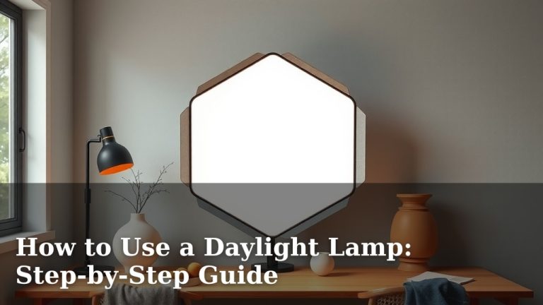 How to Use a Daylight Lamp: Step-by-Step Guide