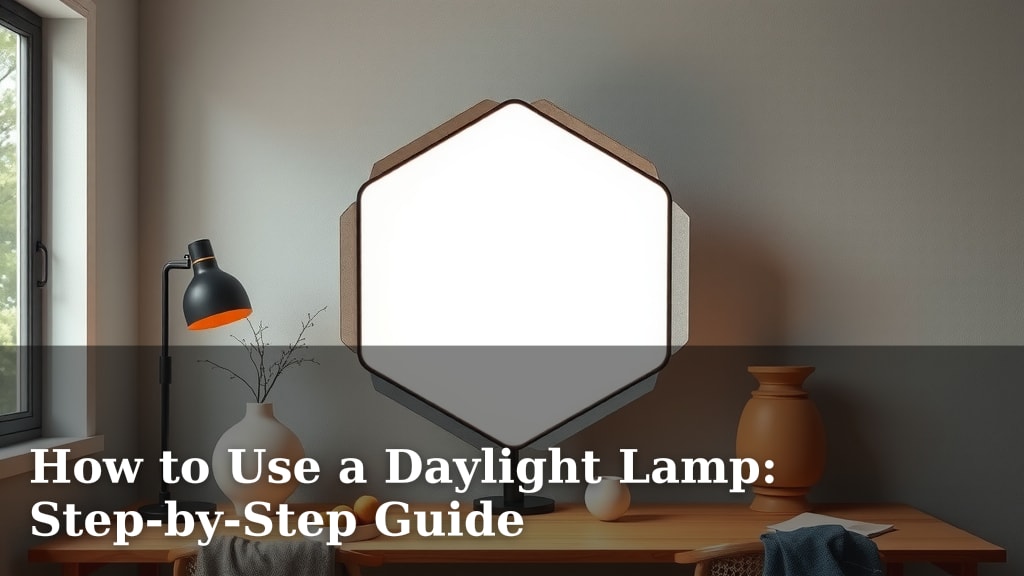 How to Use a Daylight Lamp: Step-by-Step Guide