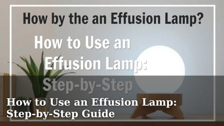 How to Use an Effusion Lamp: Step-by-Step Guide