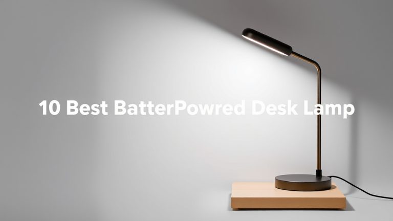 10 Best Battery Powered Desk Lamp [2026]
