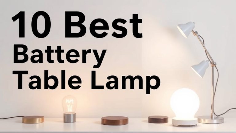 10 Best Battery Table Lamps [2026]