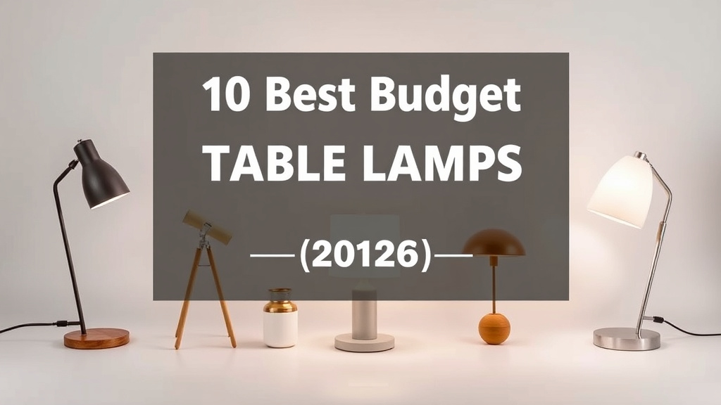 10 Best Budget Table Lamps [2026]