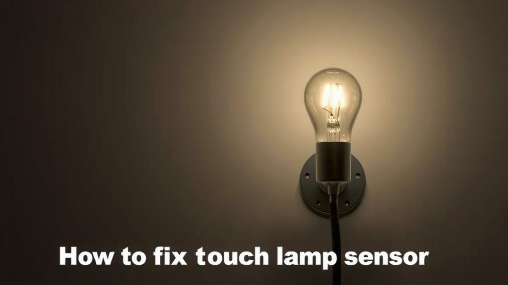 Fix Your Touch Lamp Sensor: A Simple Troubleshooting Guide