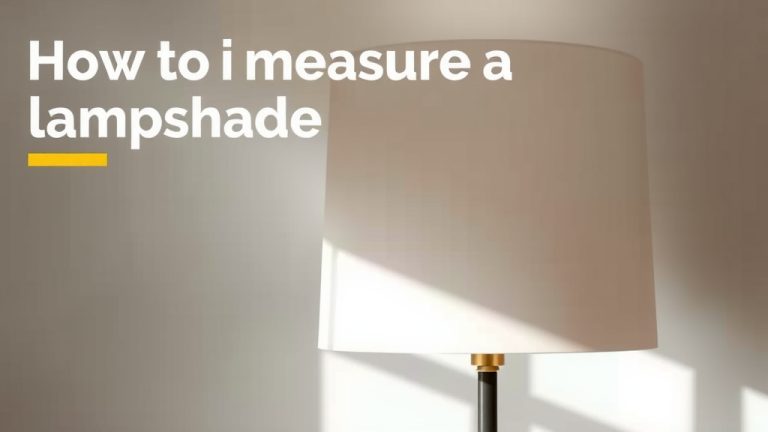 How to Measure a Lampshade: A Simple Guide
