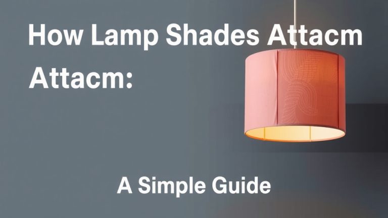 How Lamp Shades Attach: A Simple Guide