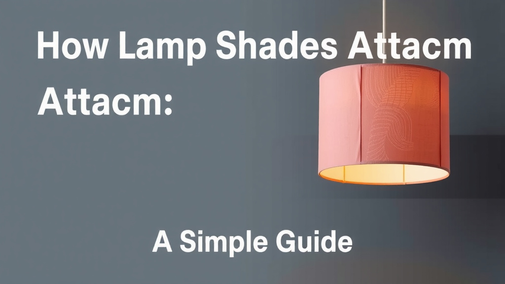 How Lamp Shades Attach: A Simple Guide