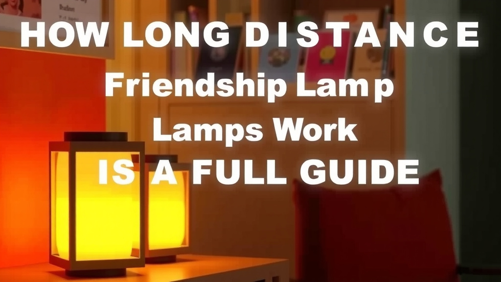 How Long Distance Friendship Lamps Work: A Full Guide