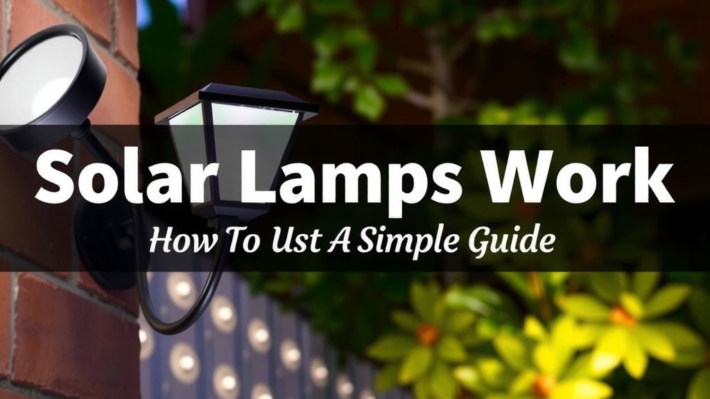 Understanding How Solar Lamps Illuminate Your World