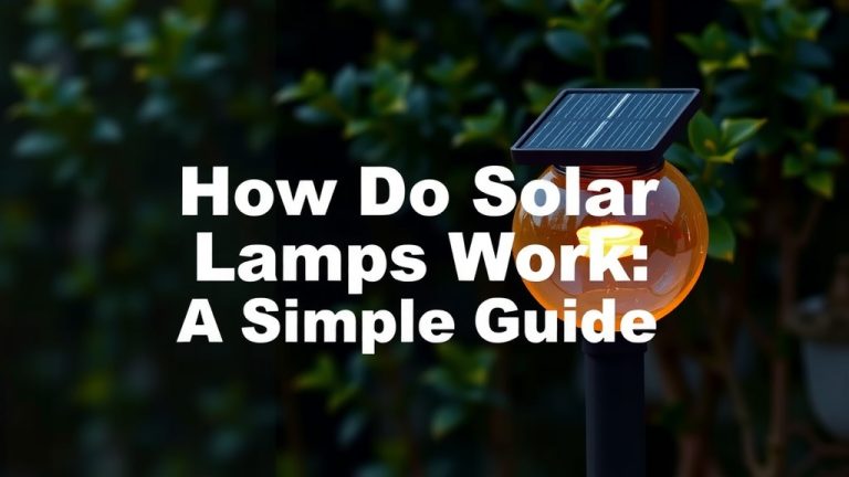 How Solar Lamps Work: A Simple Guide